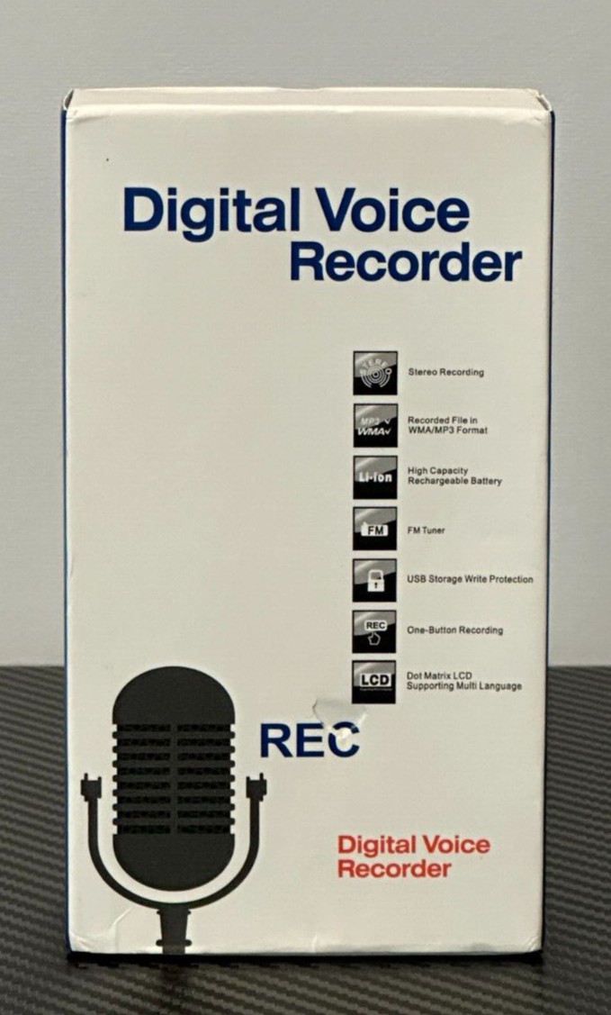 16GB Digital Voice Recorder Voice Activated Recorder 3 Modes LCD Screen *Read