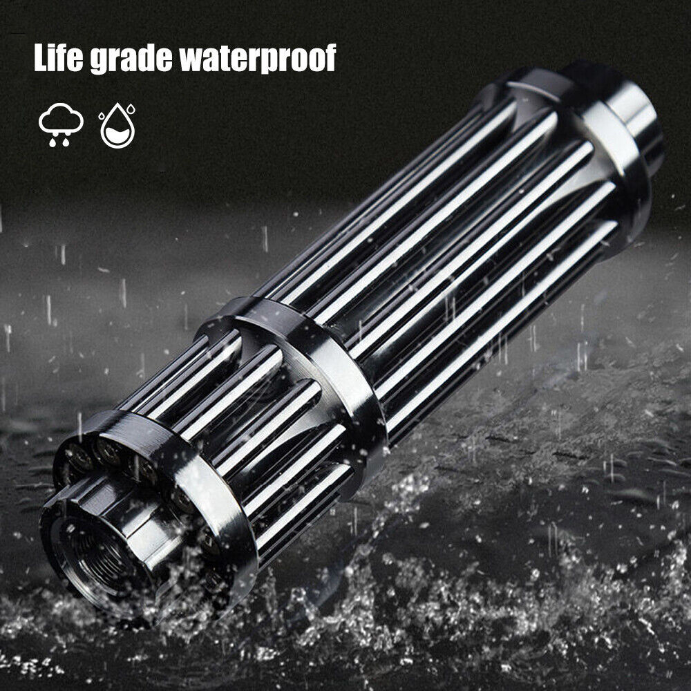 10Watt Adjustable High Powerful Blue Light Pointer Visible Dot Torch Laser