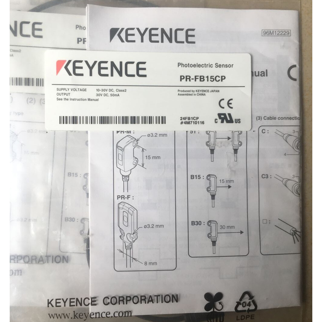 Keyence PR-FB15CP Photoelectric Sensor Switch PRFB15CP 1PC New Free Shipping #F