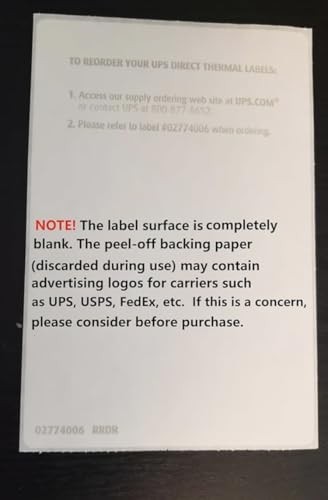4×6 fanfold Thermal Labels 6000ct UPS