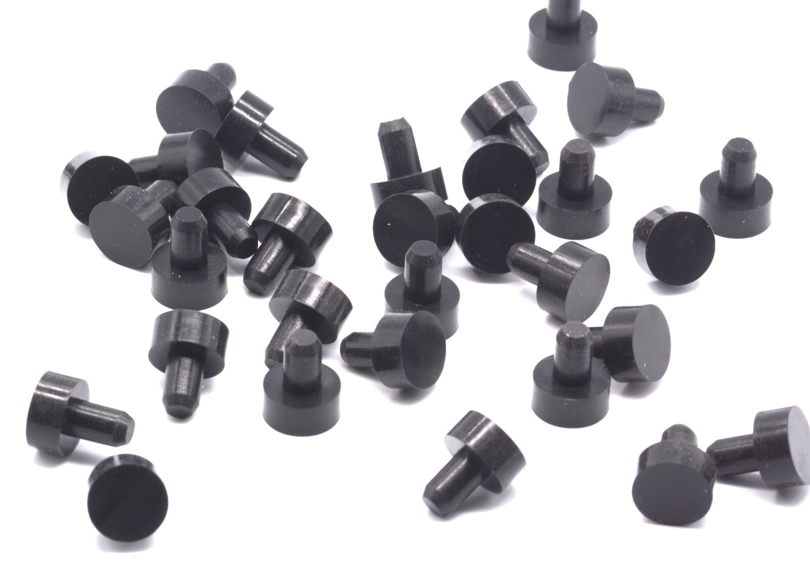 Push-In Rubber Panel Feet & Bumpers – Compression Stem, Choose Size for Racks