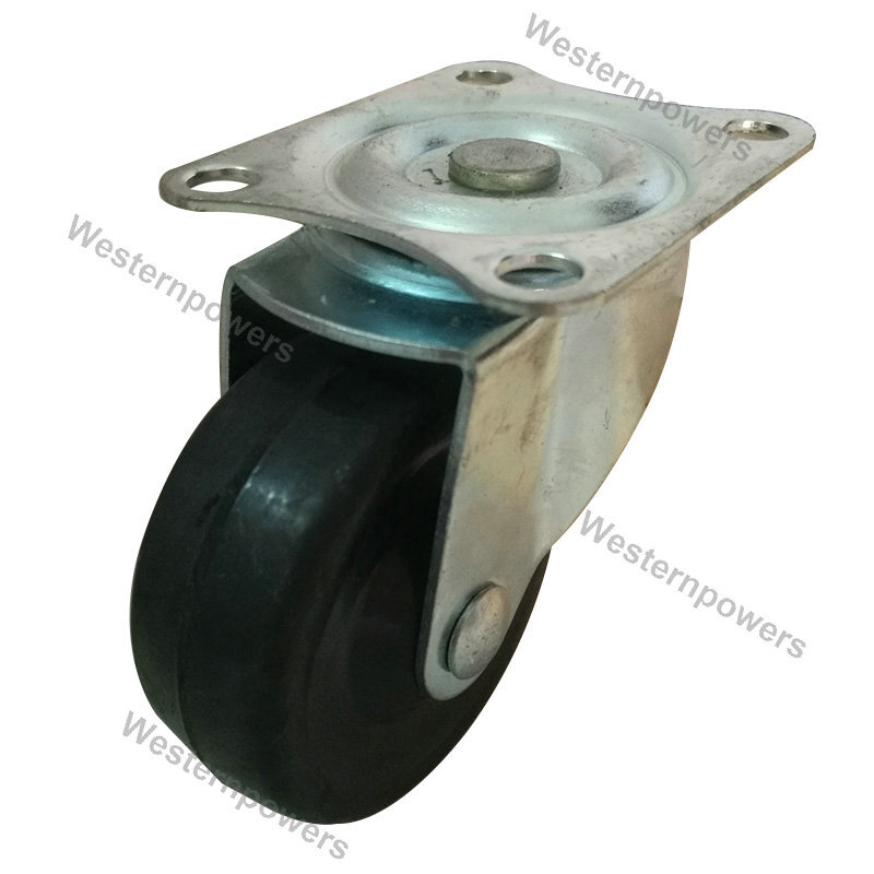 4 Pack 3 inch Swivel Caster Rubber Wheels Top Plate Bearing Heavy Duty