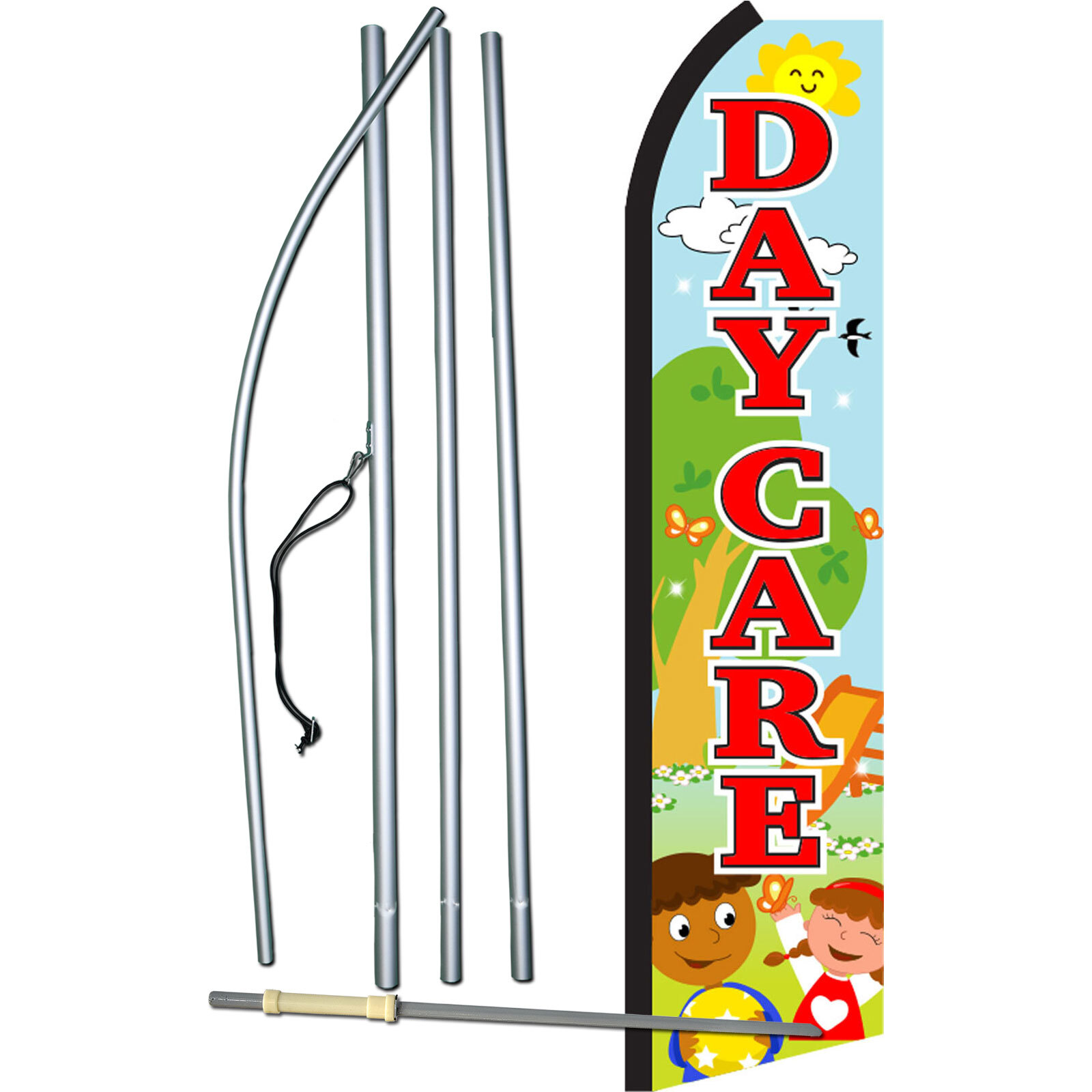 Daycare Playground Complete Swooper Flag Bundle