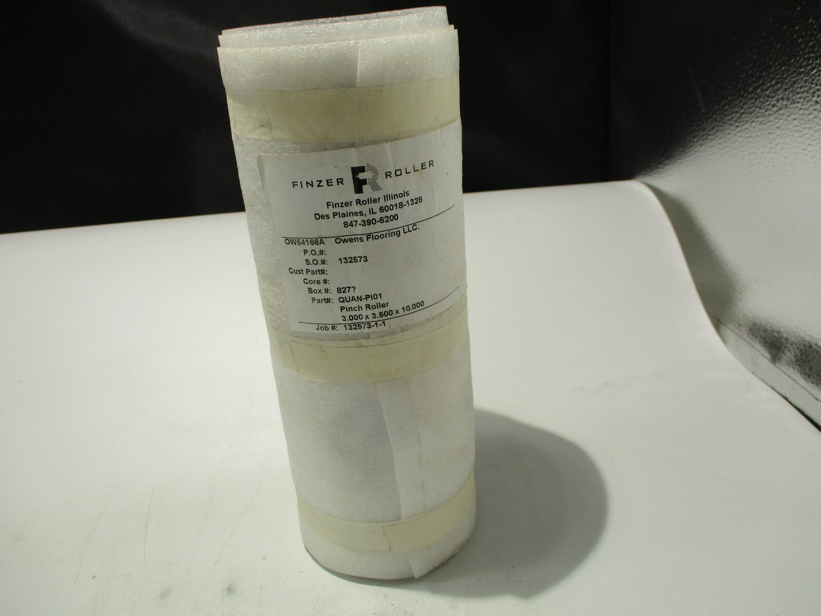 NEW FINZER ROLLER QUAN-PI01 PINCH ROLLER 3.000″X3.500″X10.000″