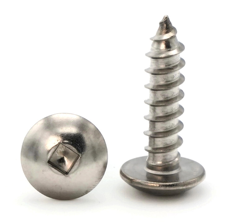 #10 Sheet Metal Screws – Stainless Steel Square Drive Truss Head – Select Size