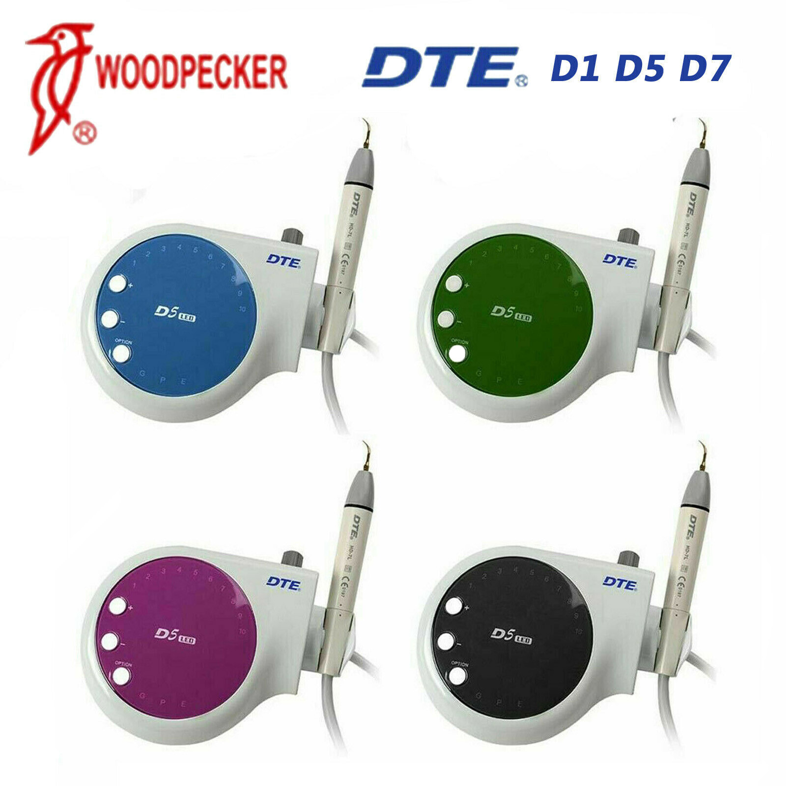 100%Woodpecker Dental DTE D1 D5 D7 LED Ultrasonic Piezo Scaler Cavitron Warranty