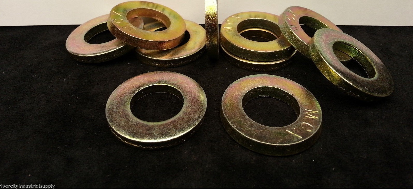 (5) 7/8 Grade 8 SAE EXTRA THICK HEAVY DUTY Flat Washers 5 pieces