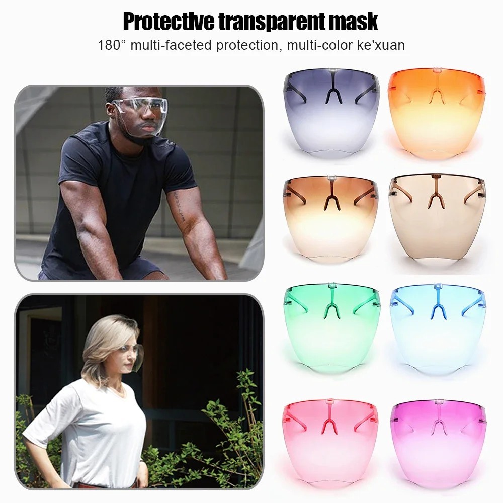 Clear Face Shield Protective Eye Glasses Visor Anti-Fog Full Face Mask Dentist