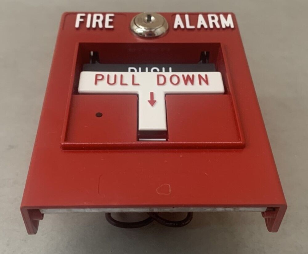Simplex 4099-9015 Adressable Manual Pull Fire Alarm Station w/ LED *NO KEY*