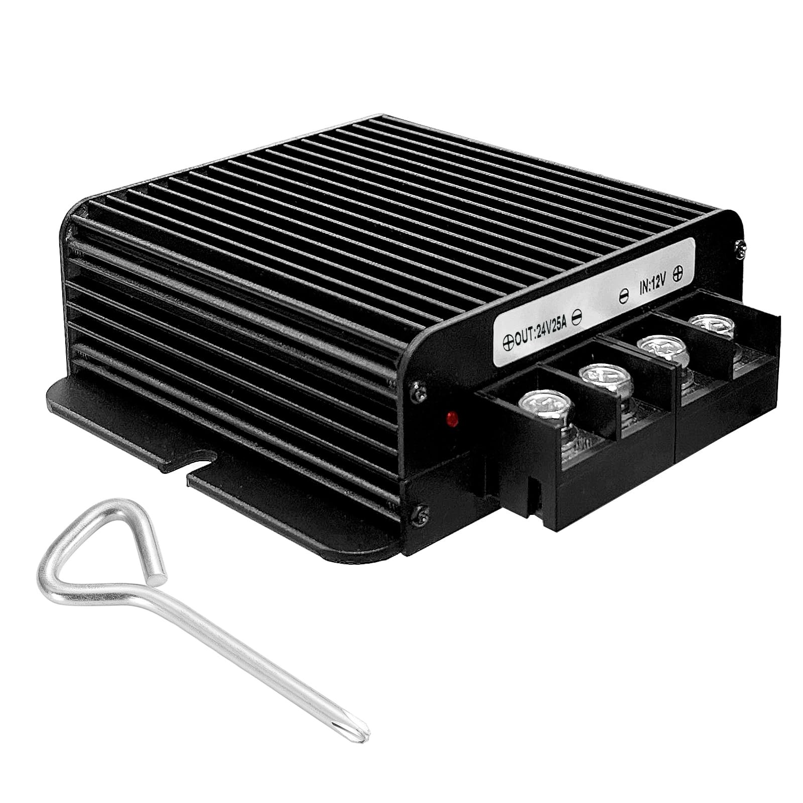 600W Dc-Dc 24V 25A Power Converter 12V to 24V Step-Up Transformer, Shockproof an