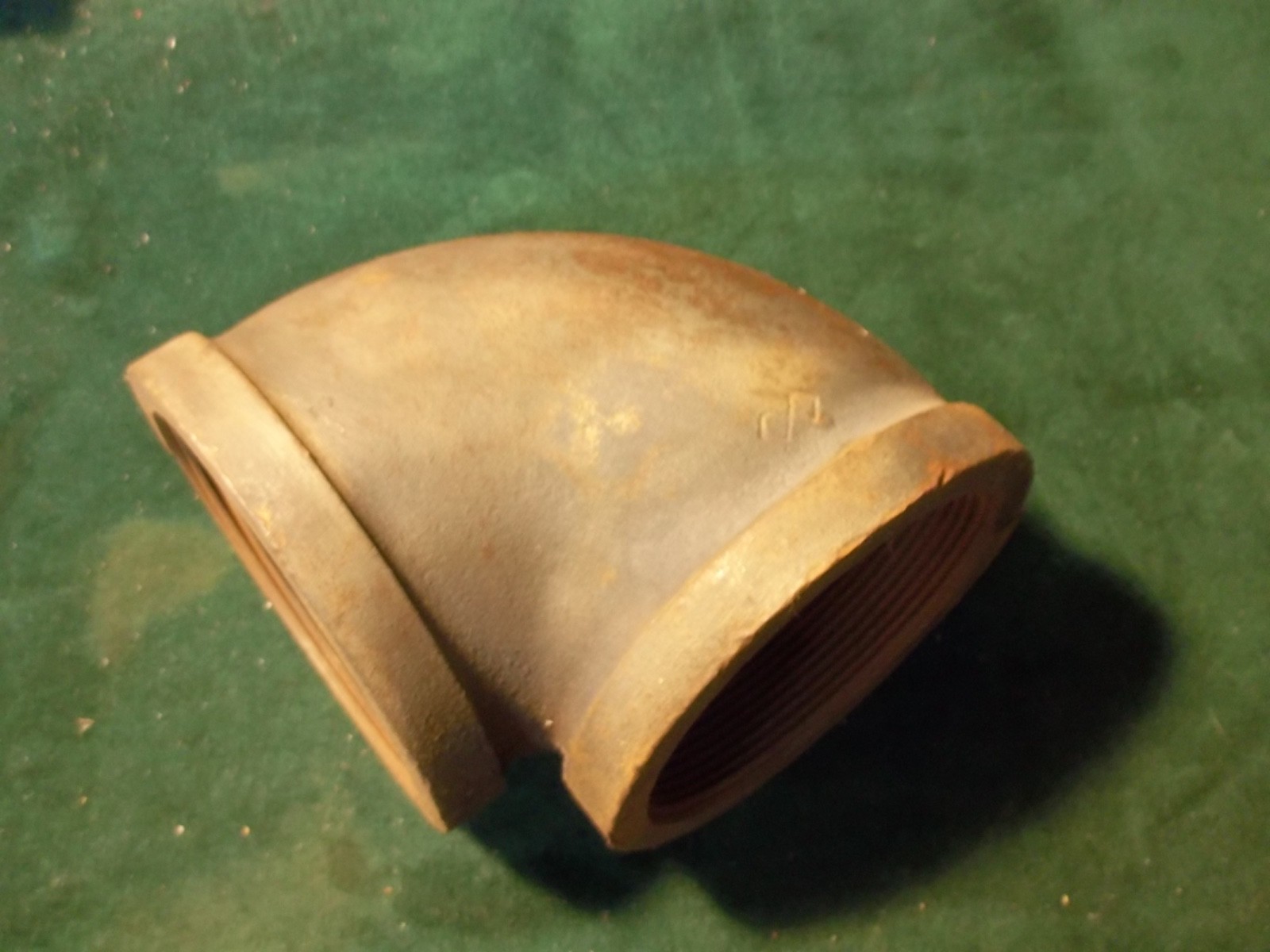 NOS 4″ Cast Iron Standard 90 Elbow Threaded Pipe Fitting ~ Aisle F