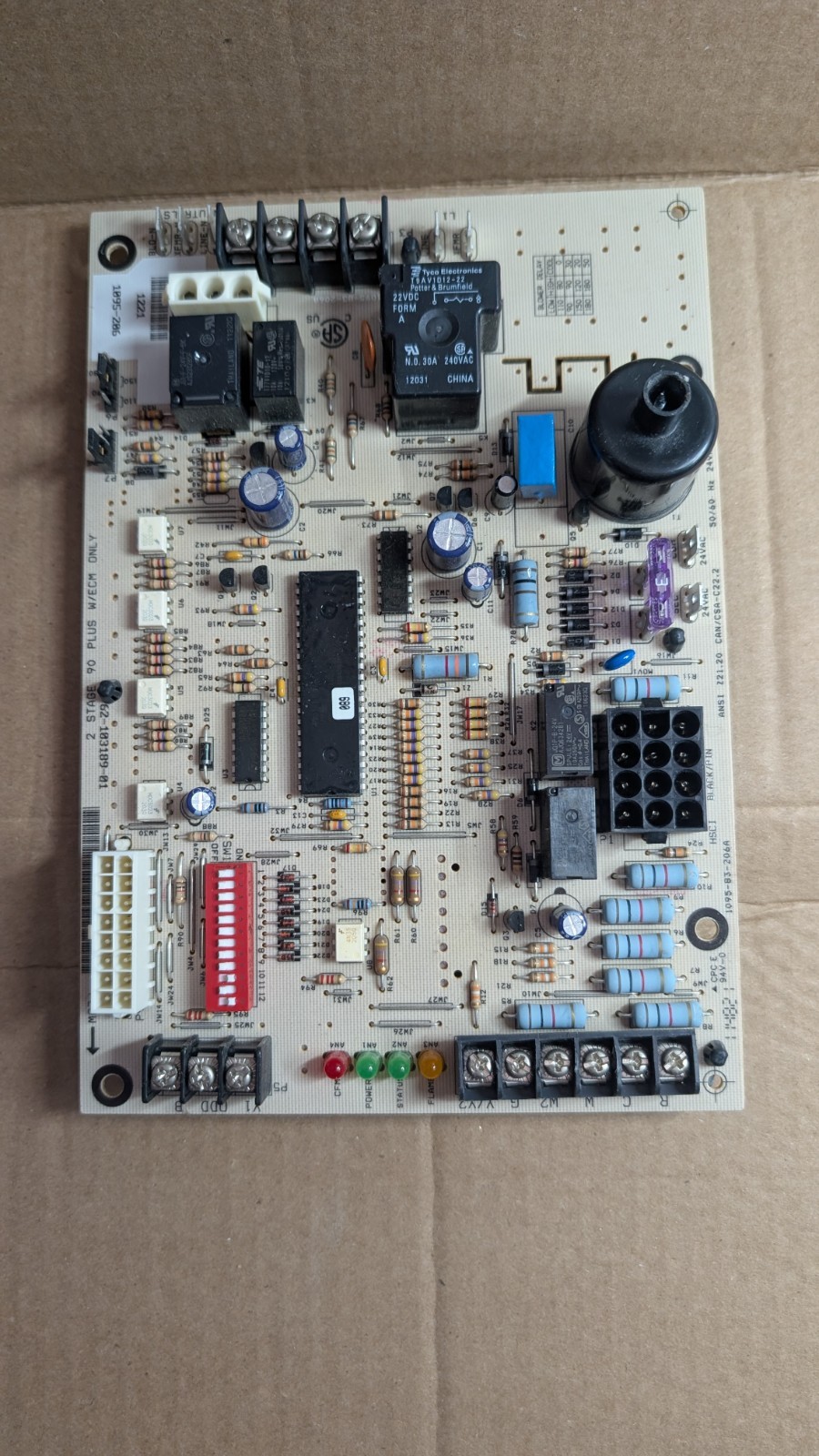1095-206 Rheem Ruud Weather King 62-103189-01 Furnace Control Board Tested
