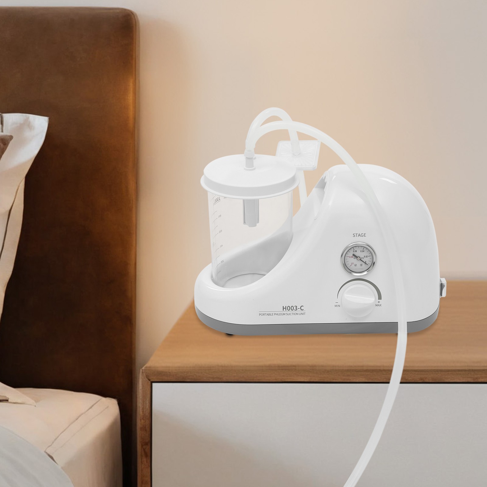 Portable Dental Phlegm Suction Unit Emergency Medical Vacuum Aspirator Machine