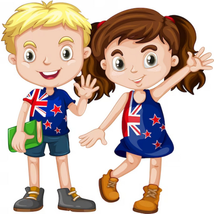30 Custom New Zealand Kids Personalized Address Labels