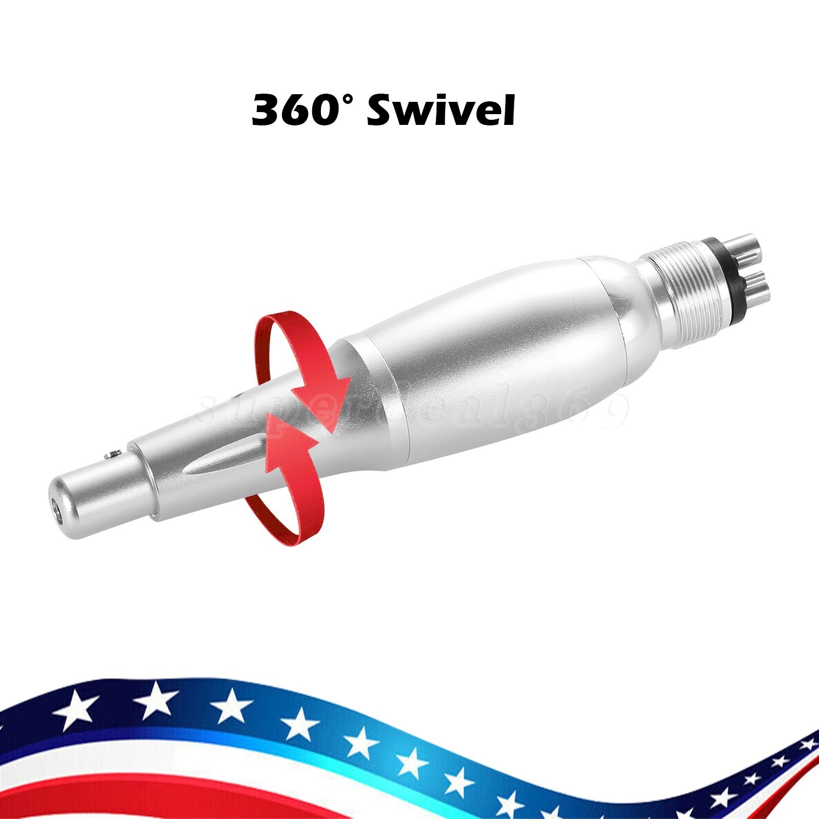 360° Swivel Dental 4:1 Reduction Hygiene Prophy Low Speed Handpiece Air Motor M4