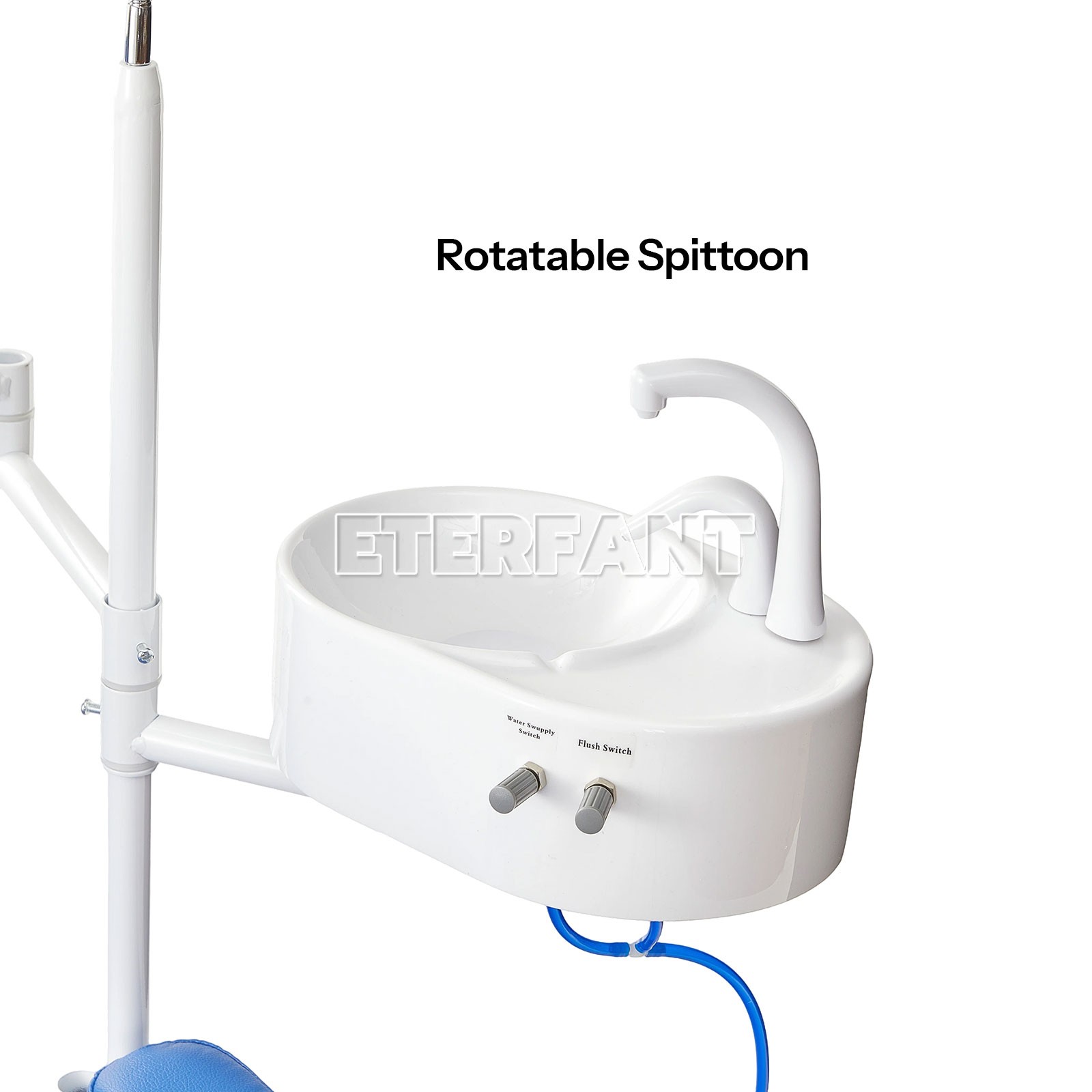 ENTERFANT Portable Dental Chair Mobile Exam Folding Silla LED Light Lamp+Tray