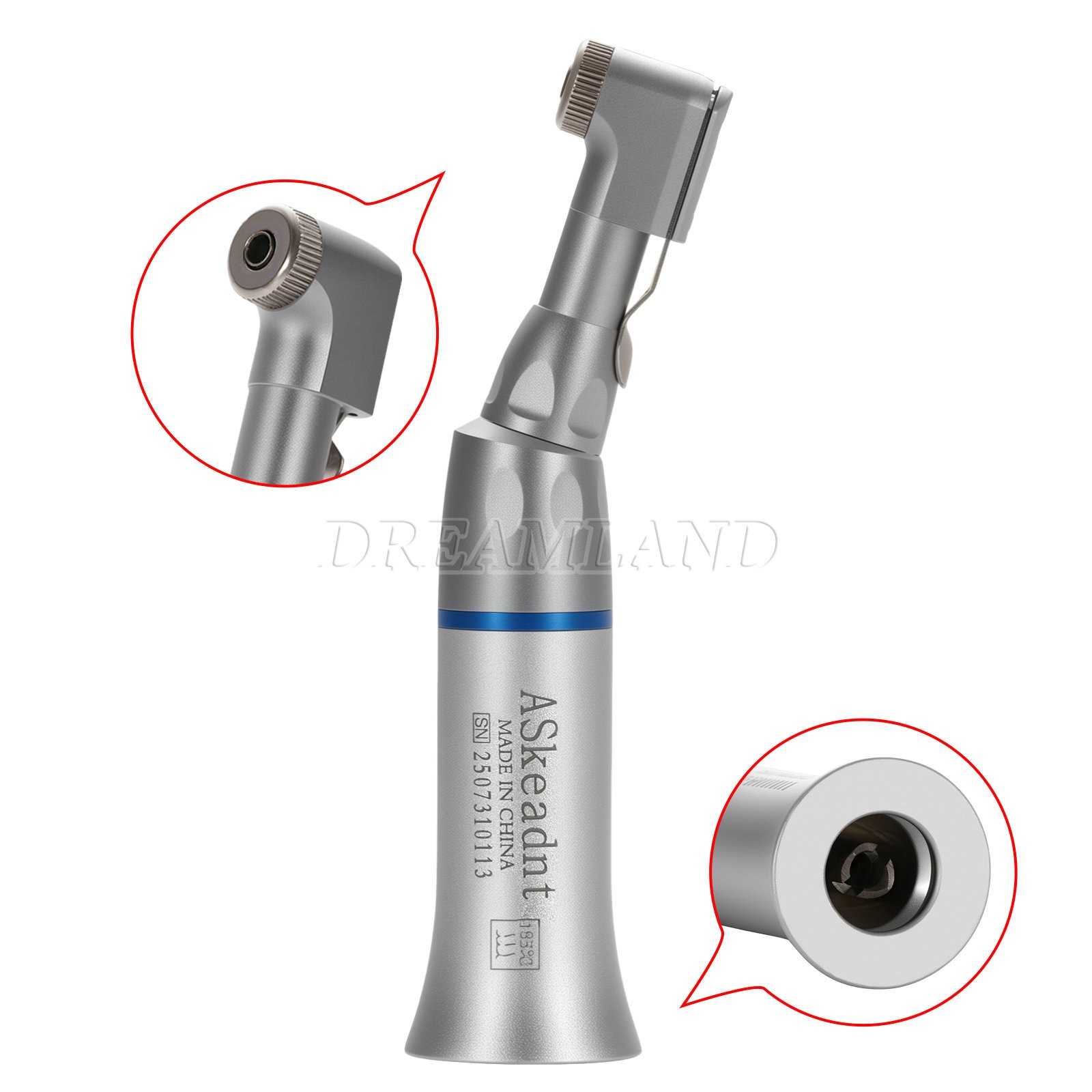 Dental Contra angle Handpiece Latch E type Slow low speed Fit NSK Motor YPWJ