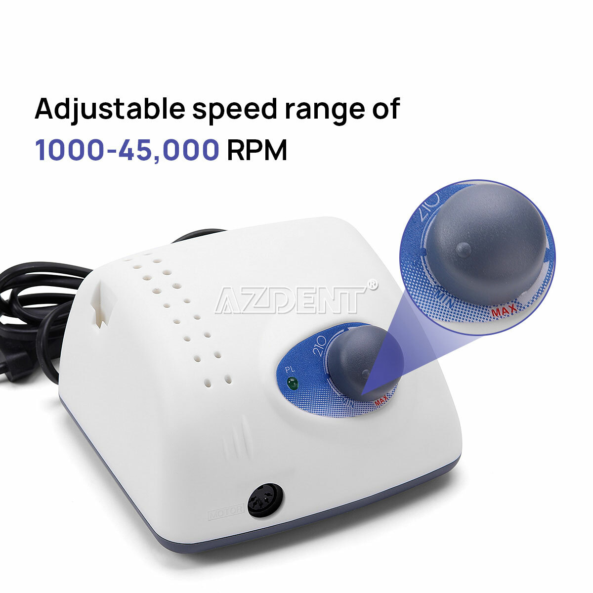 Dental Lab Strong 210+105L Micro Motor 40K rpm Polishing Motor Handpiece Kit USA