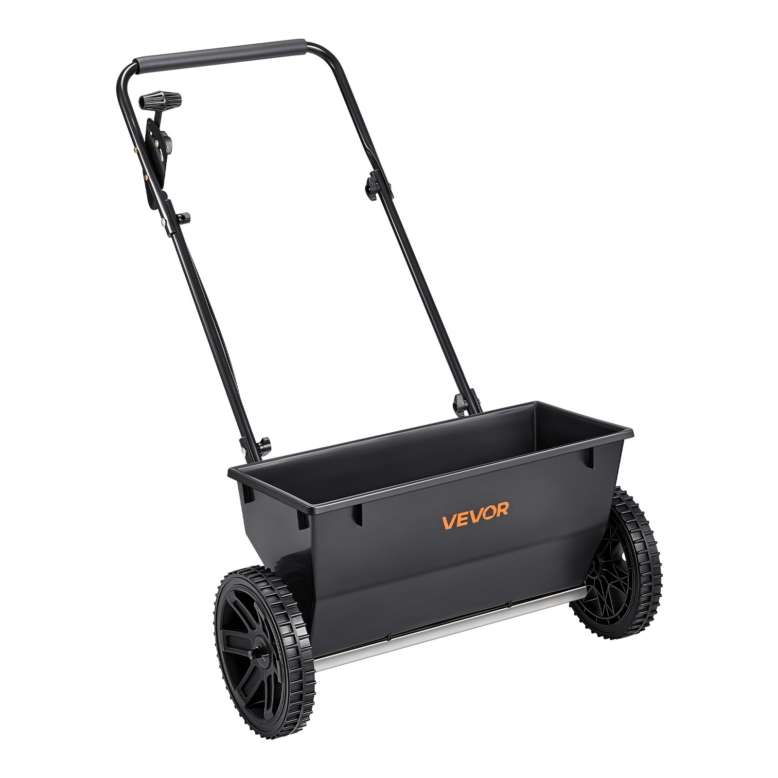 VEVOR Walk-Behind Push Spreader 50LB Capacity Lawn Drop Spreader 10 Settings