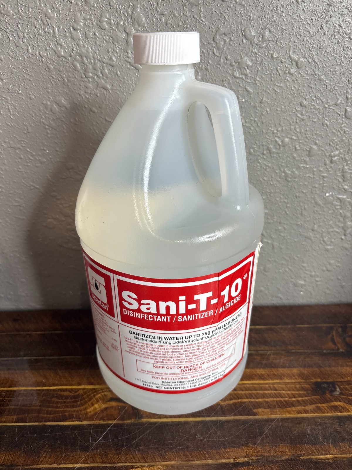 Spartan Sani-T-10 Disinfectant Sanitizer Algaecide 1 Gallon Cleaner