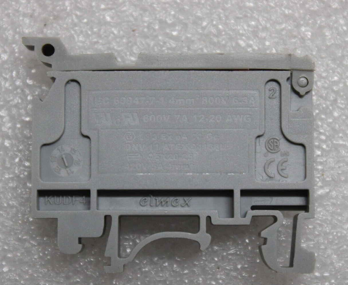 ELMEX KUDF4TERMINAL BLOCK TB107UB IEC60947-4-1 24VDC (10 pcs lot)