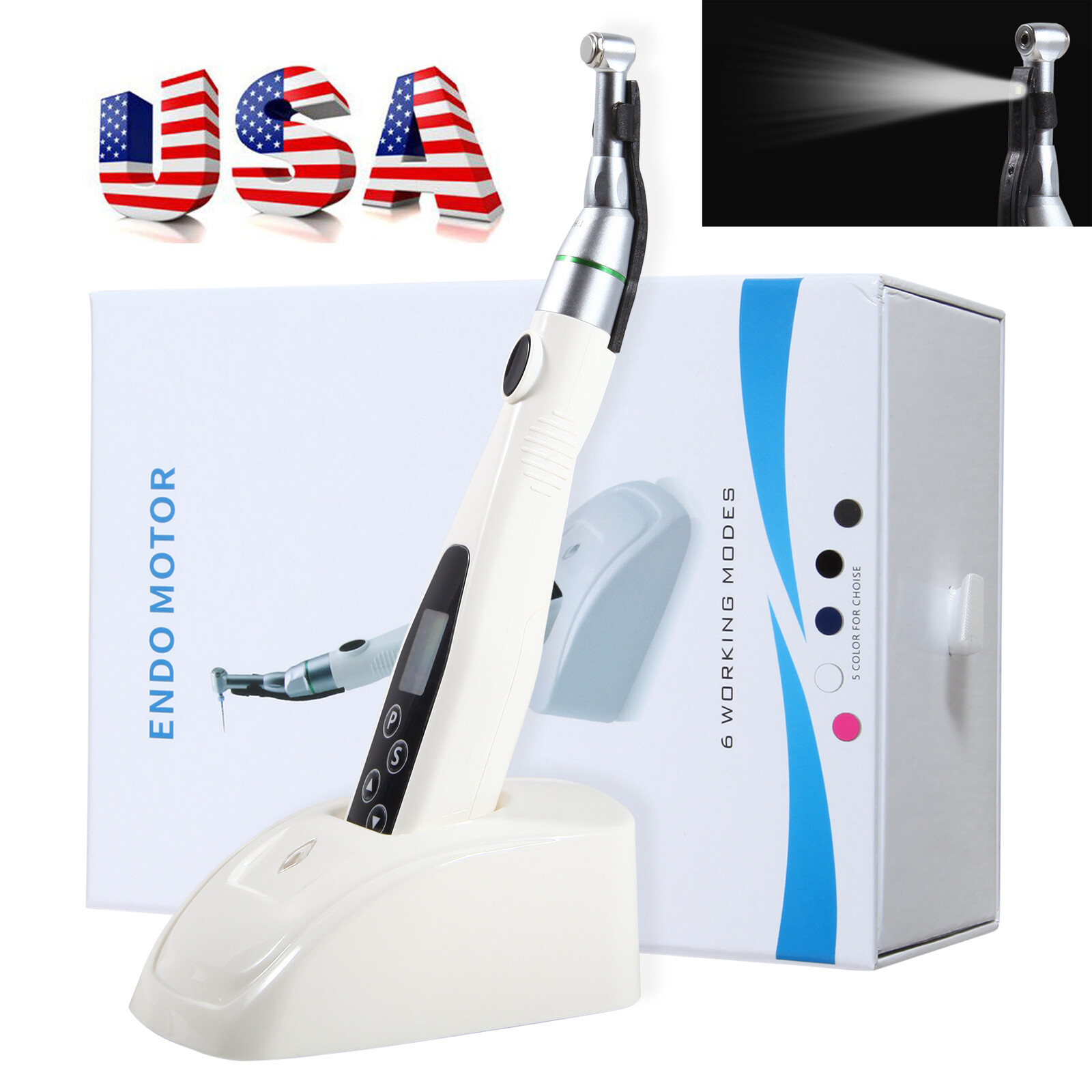 Endodoncia dental LED Endo Motor/Apex Localizador Root Canal/Niti Rotary File