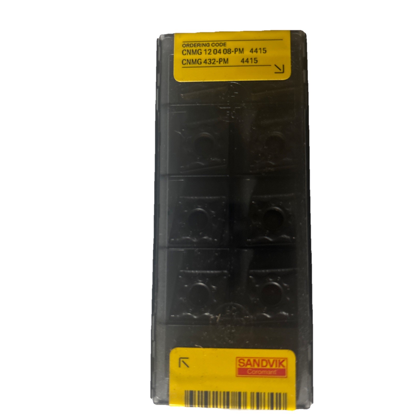 Sandvik Coromant CNMG 432-PM 4415 Carbide Inserts CNMG 12 04 08-PM (QTY 10) NEW