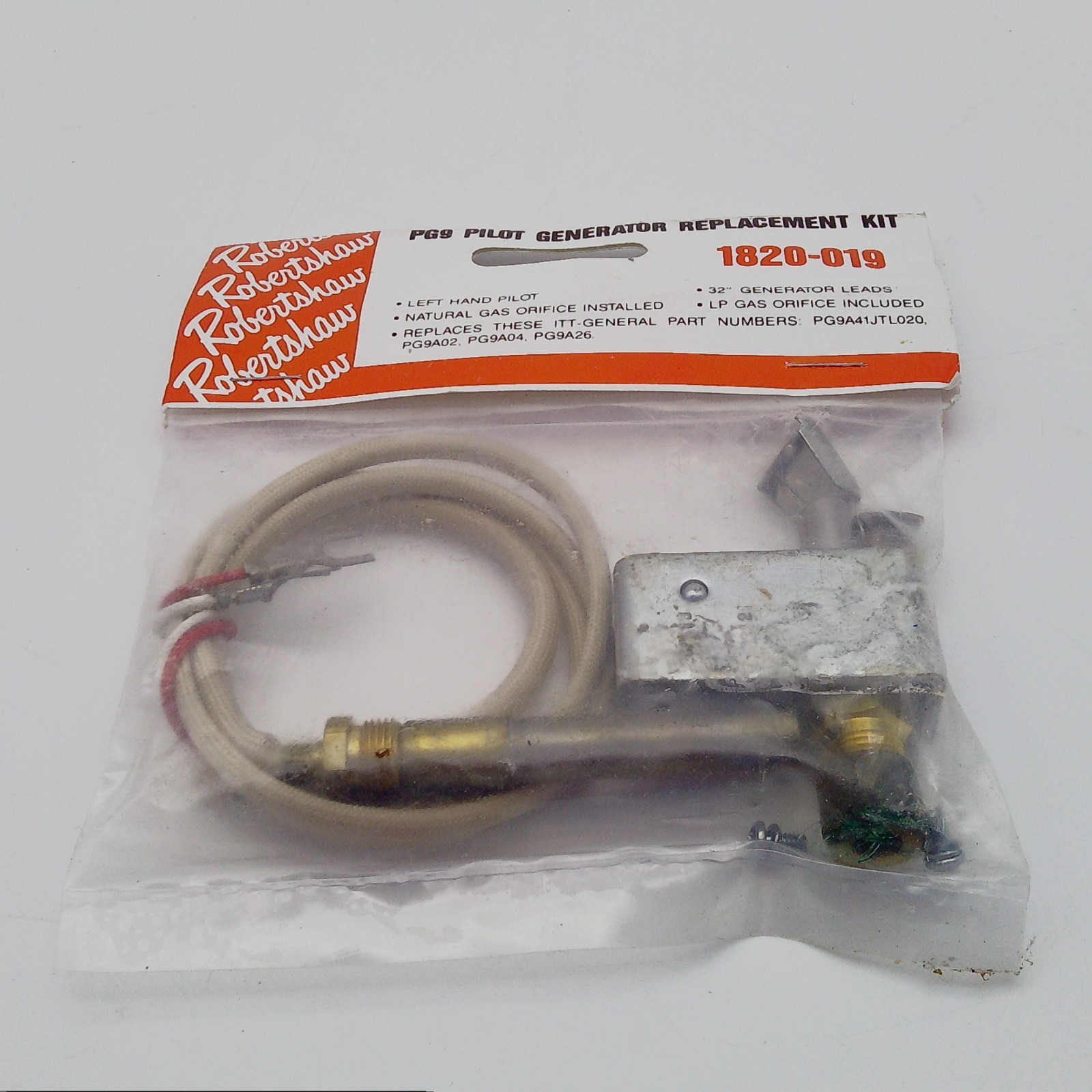 Robertshaw 1820-019 PG9 Left-Hand Pilot Uni-Kit for Furnace & Heater