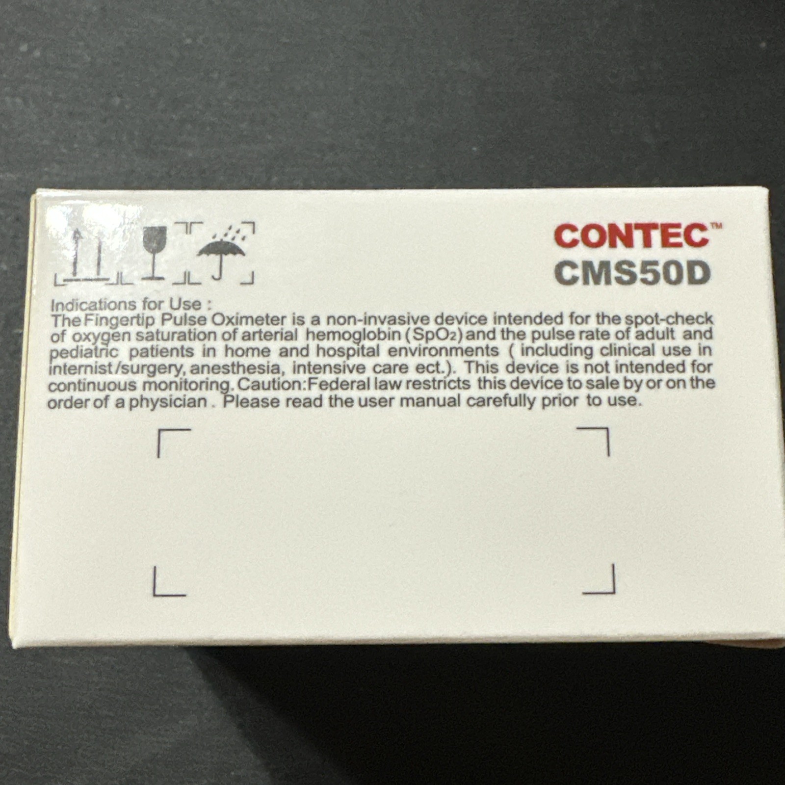 Original CONTEC CMS50D Fingertip Pulse Oximeter SpO2 Pulse Rate New In Box