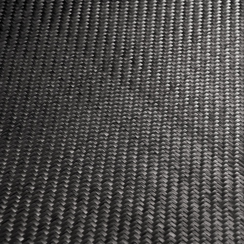 50 x 100CM Pure Carbon Fiber Fabric Cloth Roll 3k 200gsm 2×2 Twill Weave Black