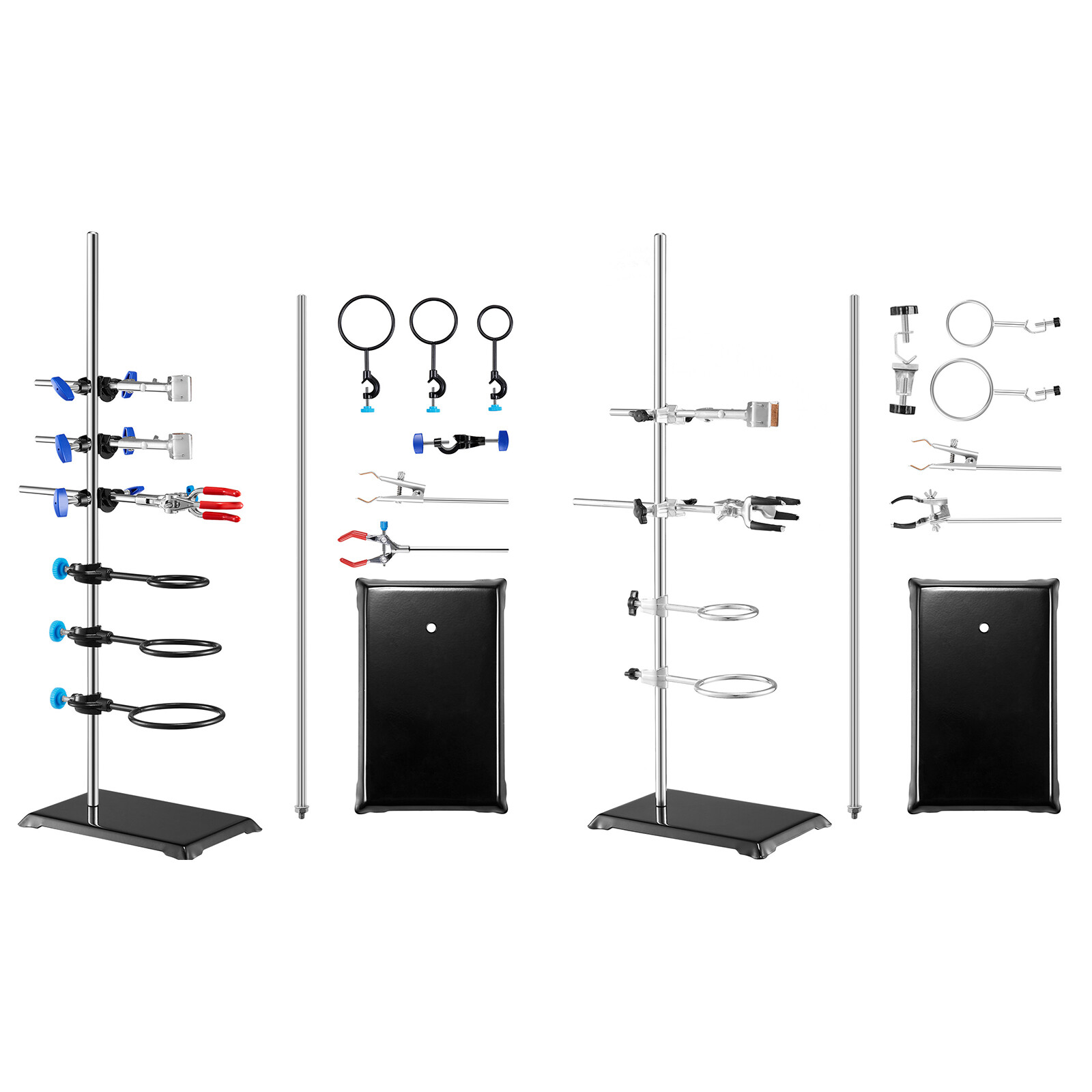 VEVOR Lab Stand Support Laboratory Retort Support Stand 23.6″ Rod With Clamps
