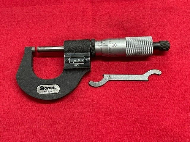 Starrett PT19107 Window ONLY for 216 Series Digital Outside Micrometer – English