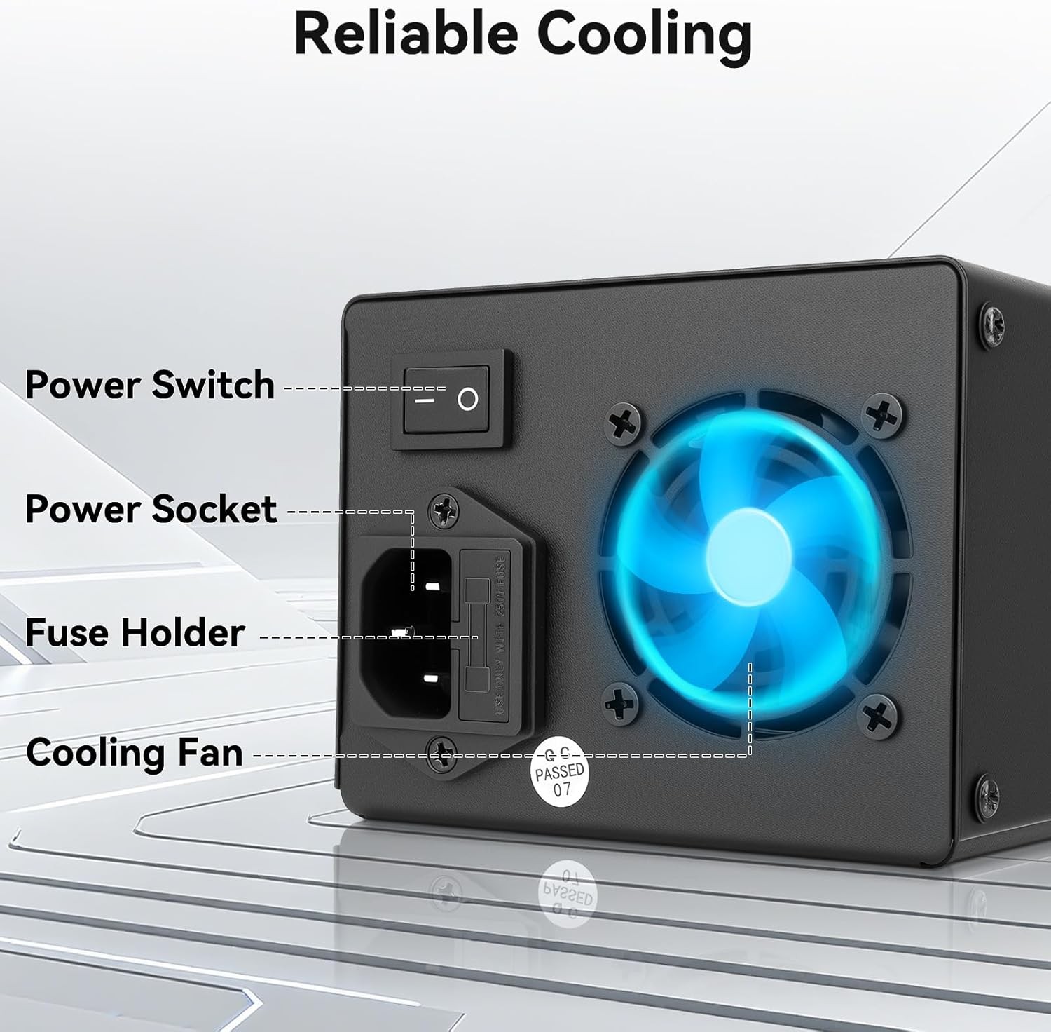 Adjustable 0-30V 5A DC Power Supply Variable Regulated Lab 4-Digits LED Display