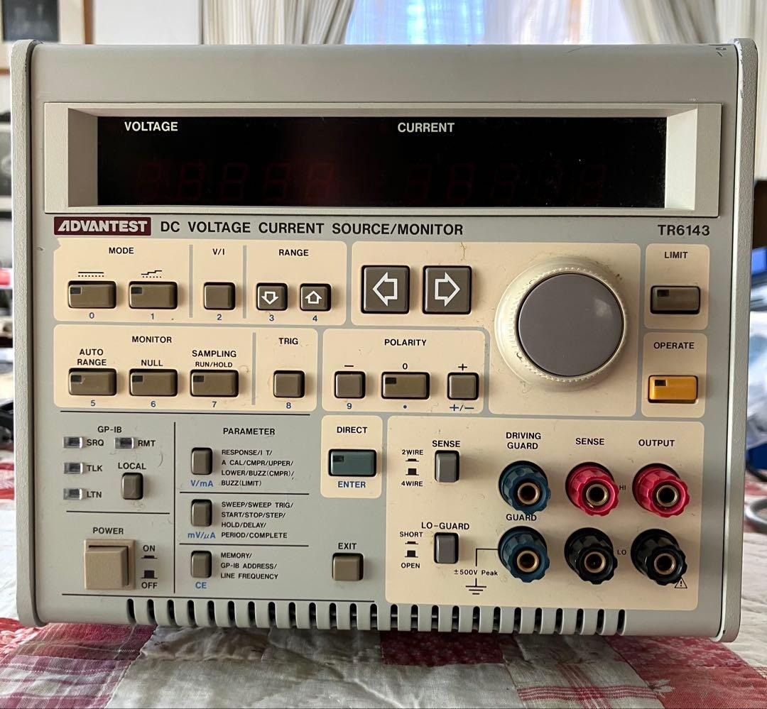 ADVANTEST TR6143 DC V/I Source Monitor Precision Lab Instrument As-Is Japan