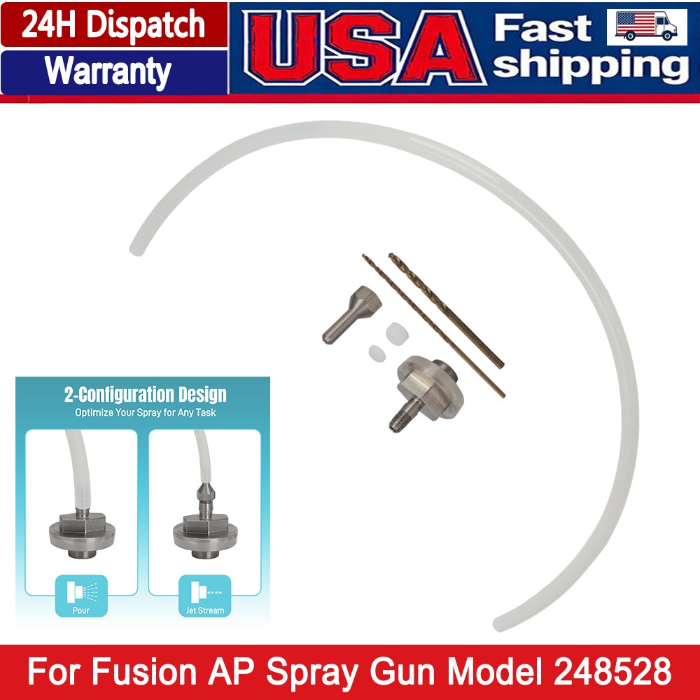 Pour Foam Air Cap & Injection Tip Kit For Fusion AP Spray Gun 248528 Aftermarket