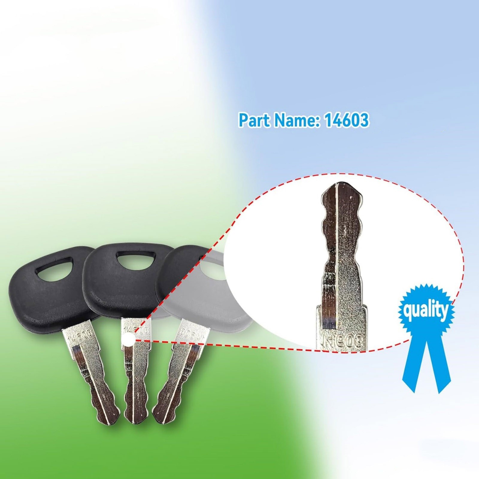 5 Pack 14603 Ignition Key For Linde Forklifts T Series T20-T40 H Series H40-H80