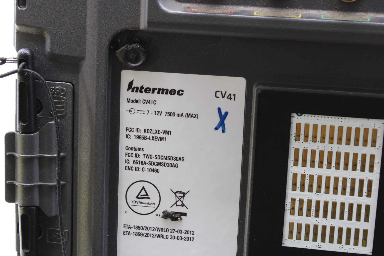 Intermec CV41 CV41C Vehicle Mount Computer – Win CE6, QWERTY – CV41ACA1A1ANA01A