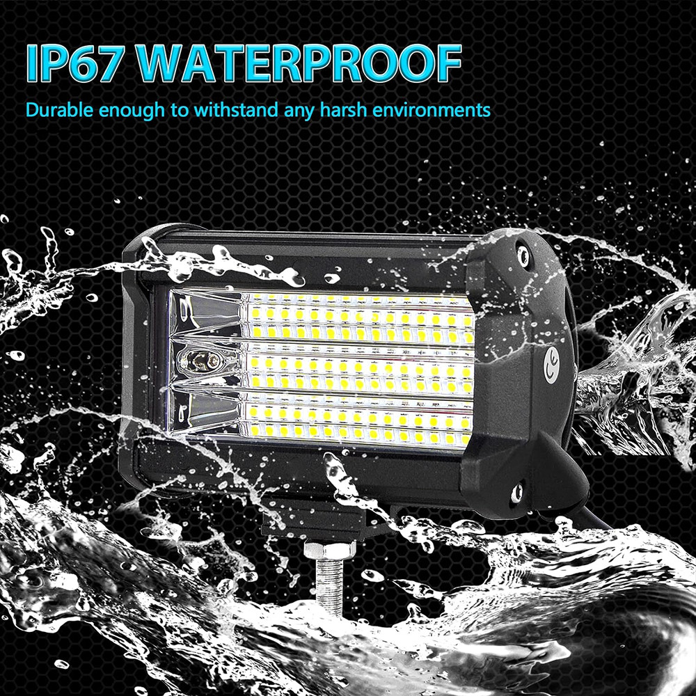 For Truck 60W Flood Light 12V 24V Tractor lights Powerful New 5″ LED Work Lights