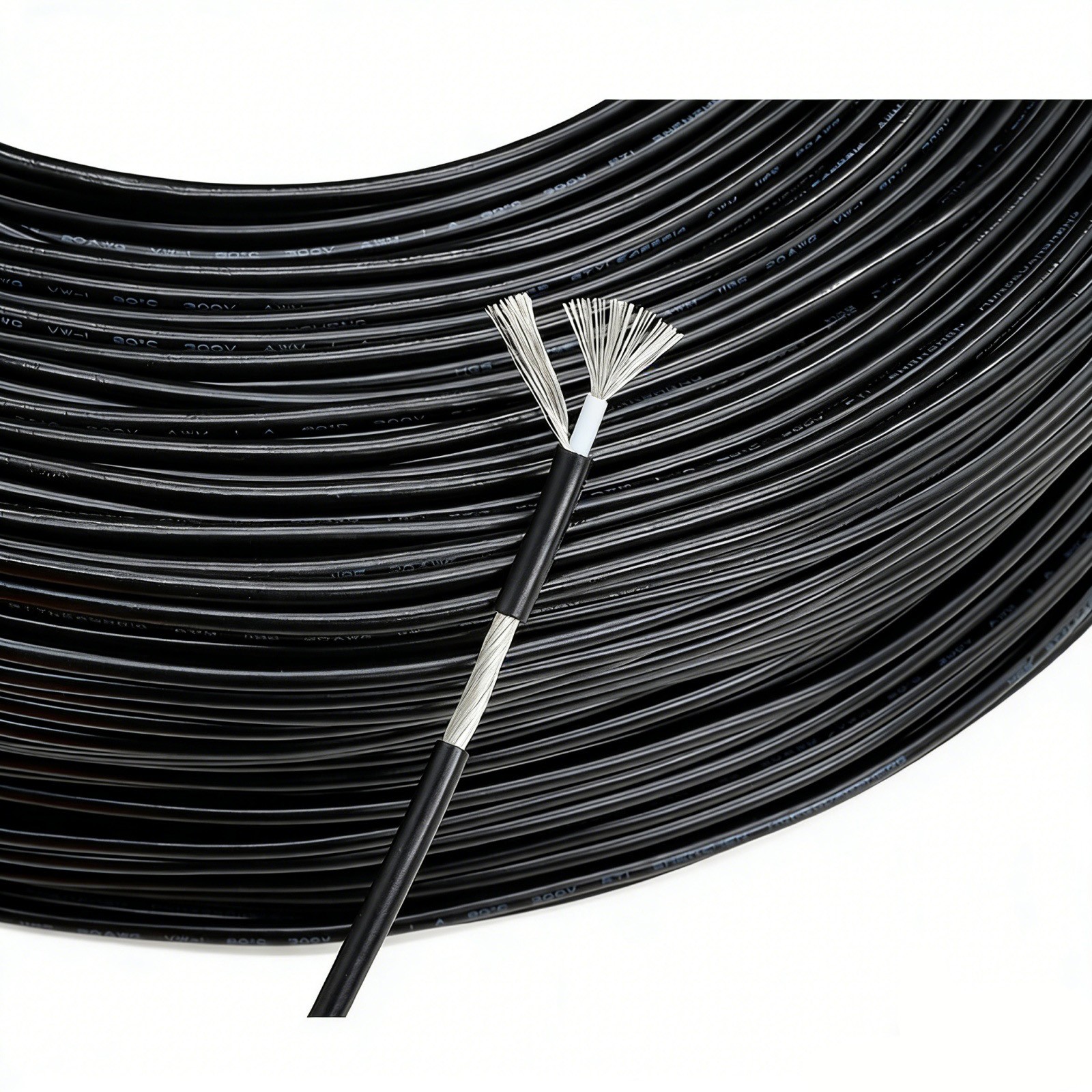 UL1185 Shielded Wire 28/26/24/22/20/18/16/14/10AWG Audio Signal Wire Single Core