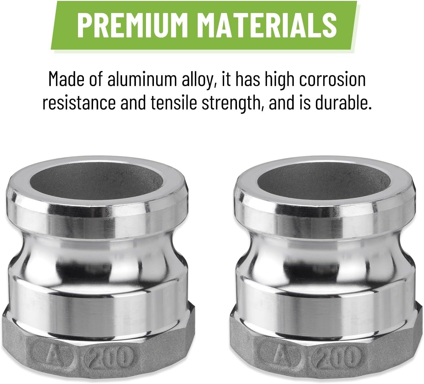 Efficient 2-Inch Aluminum Camlock Fittings with Gaskets – Professional Quality