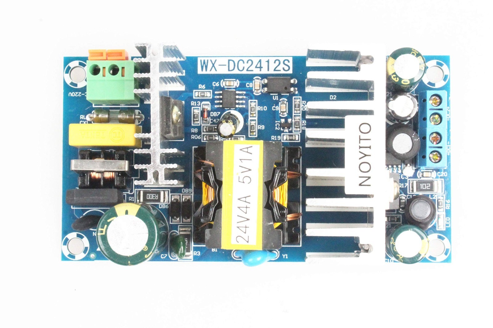 Isolated AC to DC Power Supply Module 24V 4A & 5V 1A Dual Output 120W