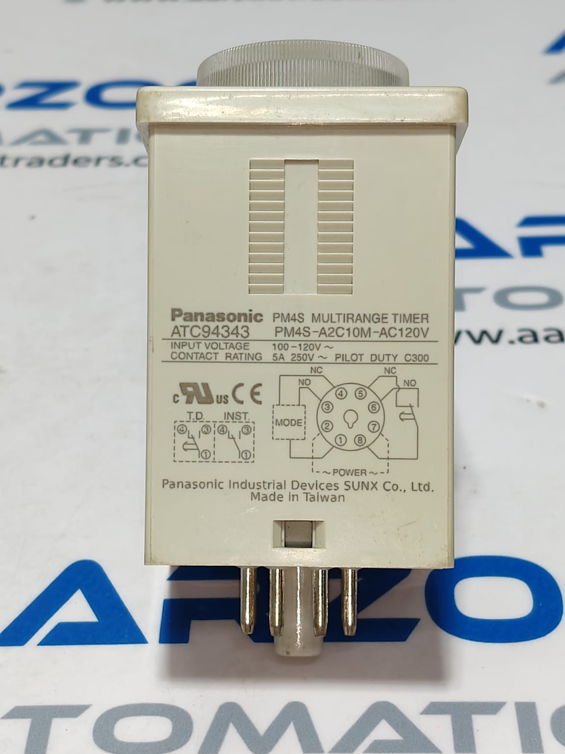NEW PANASONIC PM4S MULTIRANGE TIMER PM4S-A2C10M-AC120V 5A 250V CONTACT