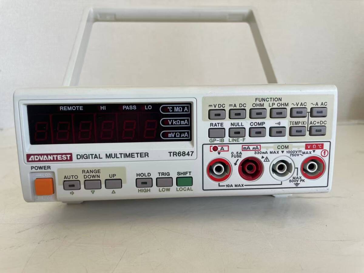 ADVANTEST TR6847 Digital Multimeter Precision Lab Test Equipment As-Is JP