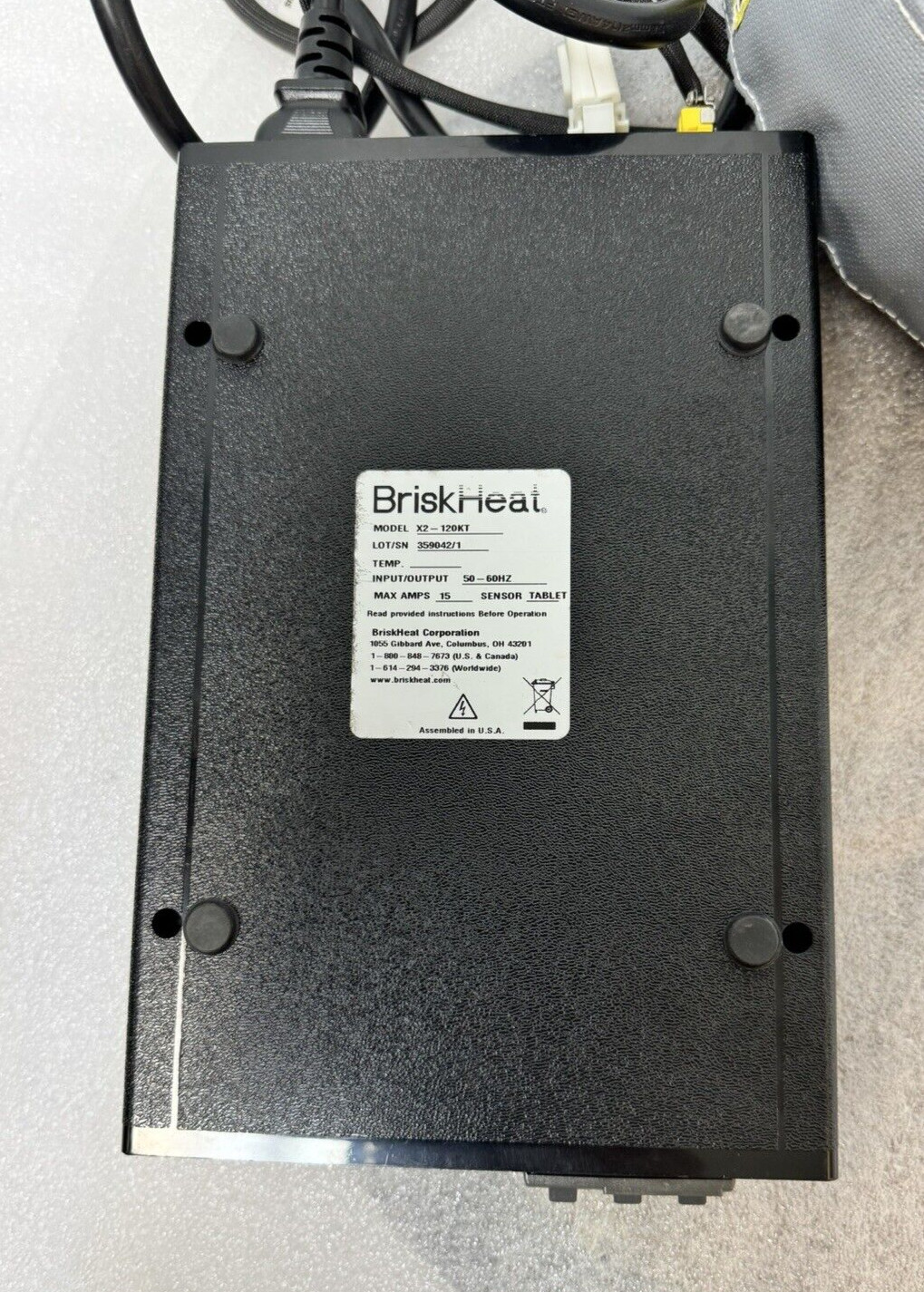 BriskHeat Applied Materials PID X2-120KT Temperature controller & Heating Jacket