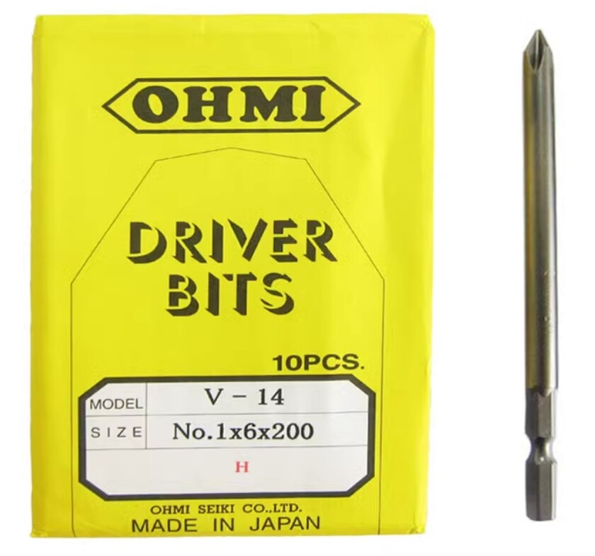 10pc/pack NEW FIT FOR OHMI Cross Head V-14 No.1 x6x50/75/100/120/150/200/250/300