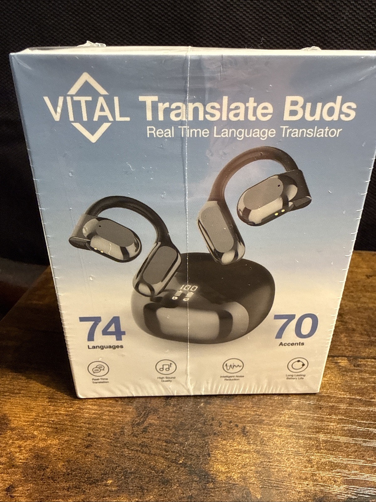 NIB Vital Translation Earbuds Real Time Language Translator Vital Translate
