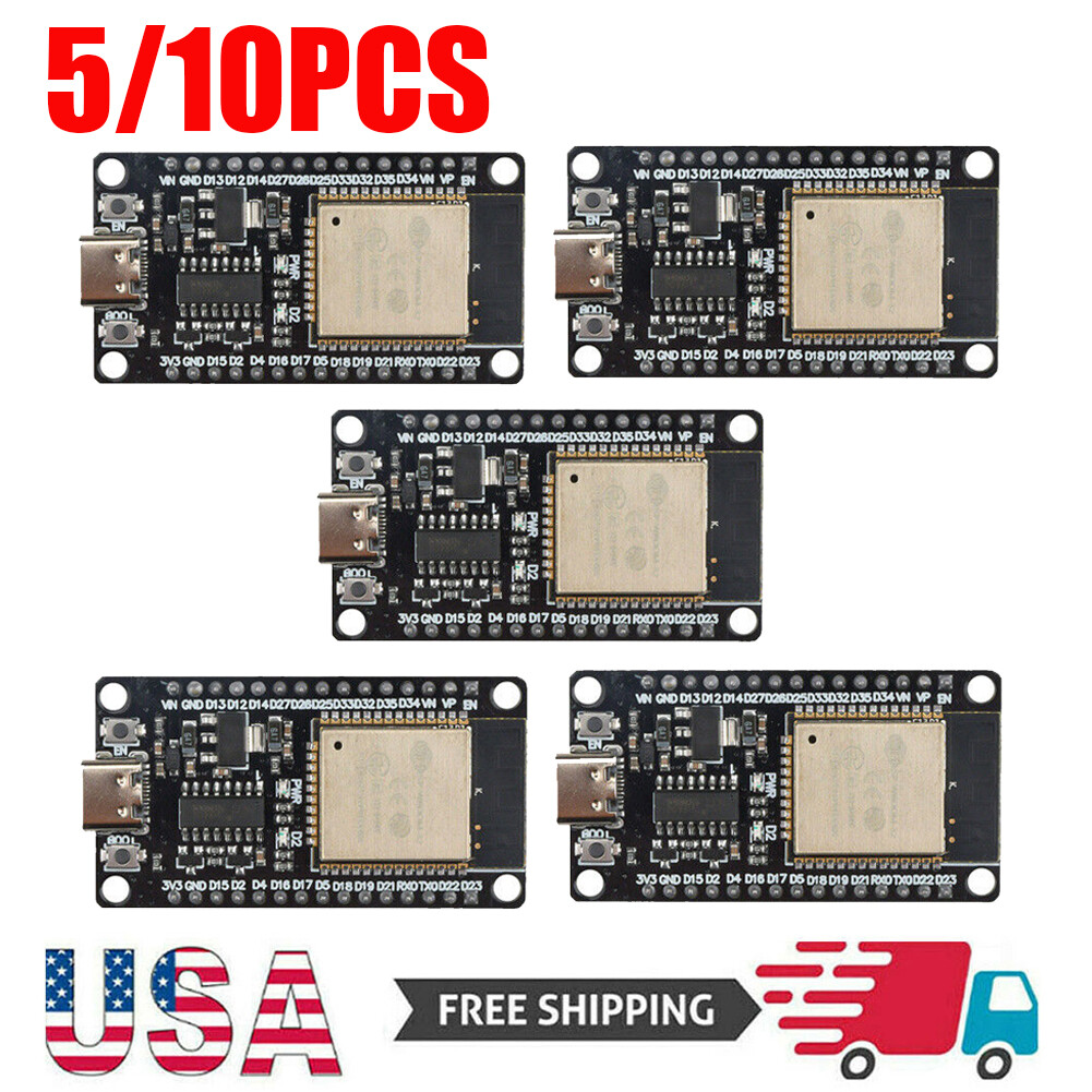 ESP32 WROOM-32 Type-C CH340C Development Board Dual Core WiFi Bluetooth 5/10PCS