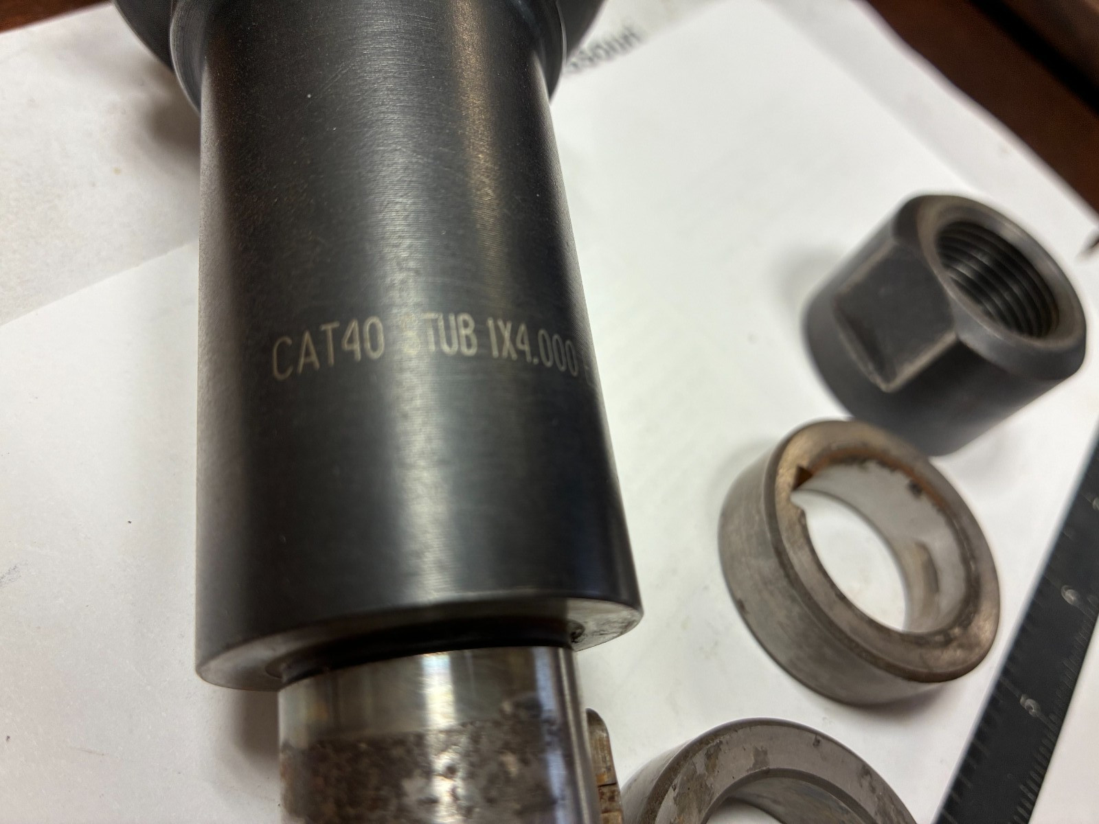 ISCAR CAT40 STUB 1X4.000 E , Milling Machine Stud Arbor, Cat 40, 1″ Arbor