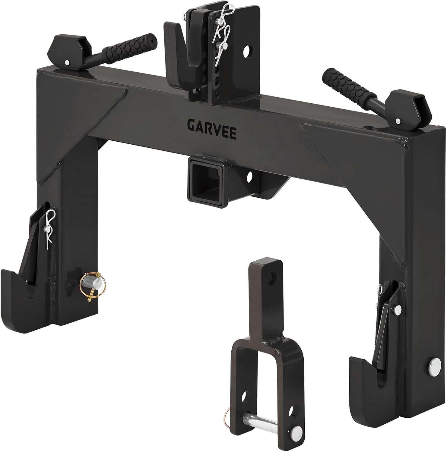 3000 LBS 3 Point Quick Hitch 2″ Receiver for Cat 1 Tractors w/ Versatile Adapter