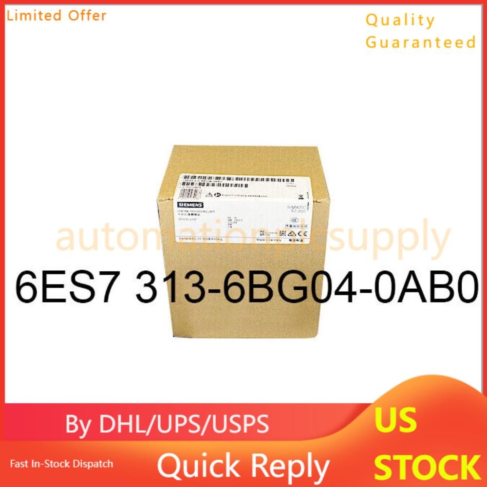 NewSiemens 6ES7313-6BG04-0AB0 6ES73136BG040AB0 SIMATIC S7-300 CPU 313C-2
